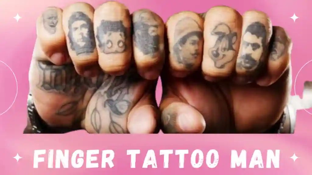 Finger tattoo man