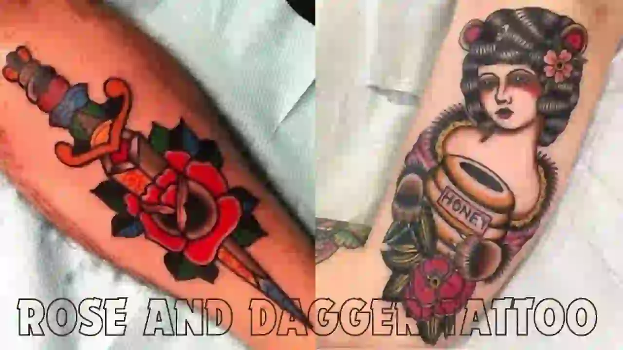 Red and Dagger tattoo